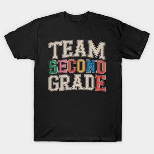 Team Second Grade 2nd Grade Boy Girl Student Teacher T-Shirt